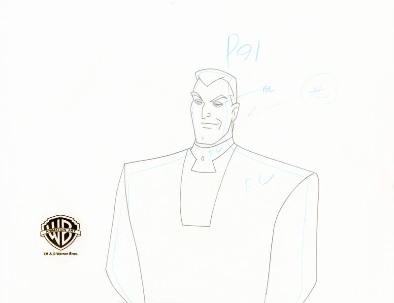 Batman Beyond Original Production Cel with Matching Drawing: Derek Powers
