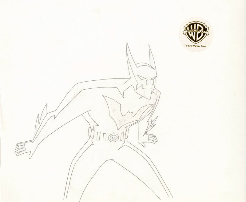 Batman Beyond Original Production Cel with Matching Drawing: Batman