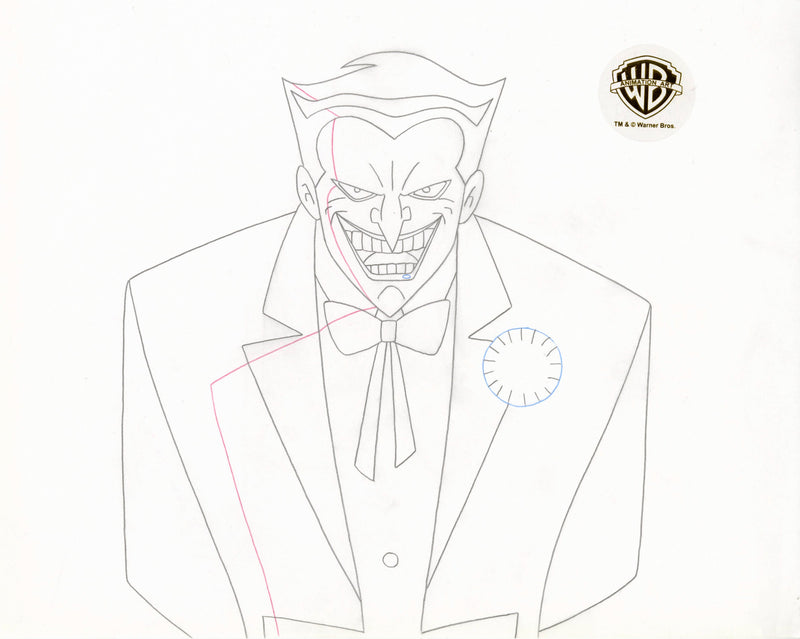 Static Shock Original Production Drawing: Joker