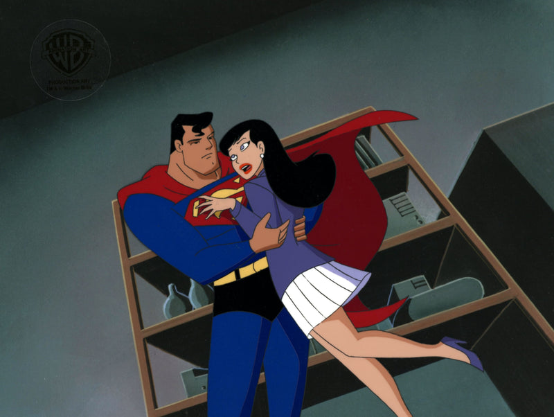 Superman The Animated Series Original Production Cel: Superman, Lois