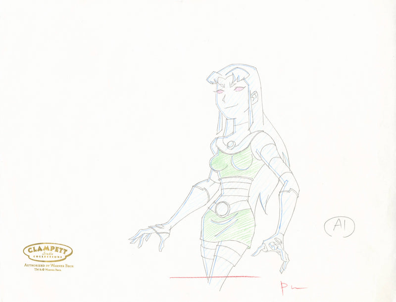 Teen Titans Original Production Drawing: Blackfire