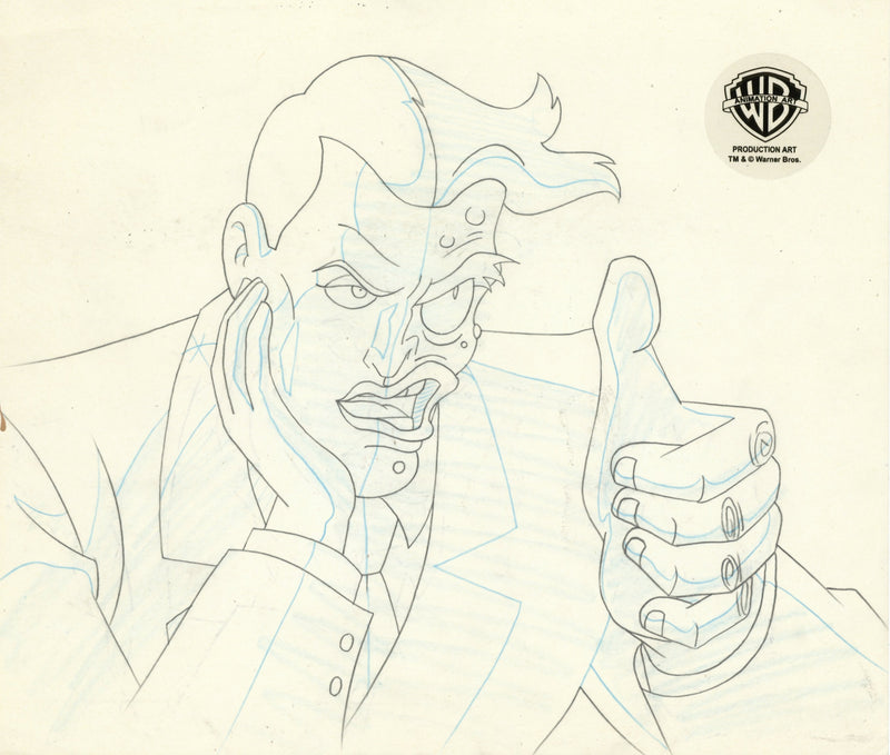 Batman The Animated Series Original Production Drawing: Two-Face