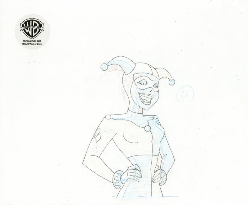 The New Batman Adventures Original Production Drawing: Harley Quinn