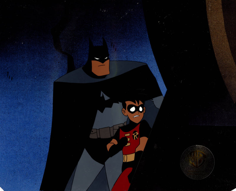 The New Batman Adventures Original Production Cel: Batman, Robin