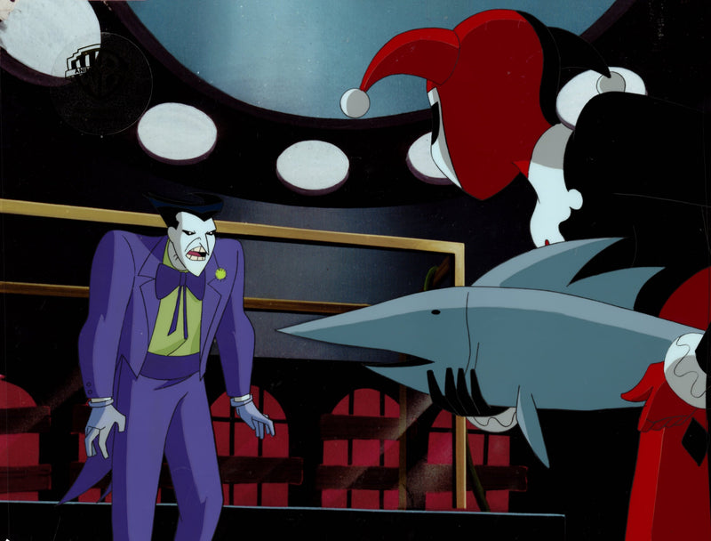 The New Batman Adventures Original Production Cel with Matching Drawing: Joker, Harley