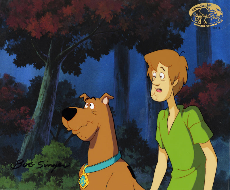 Scooby-Doo Original Production Cel and Matching Drawing Signed by Bob Singer: Scooby, Shaggy