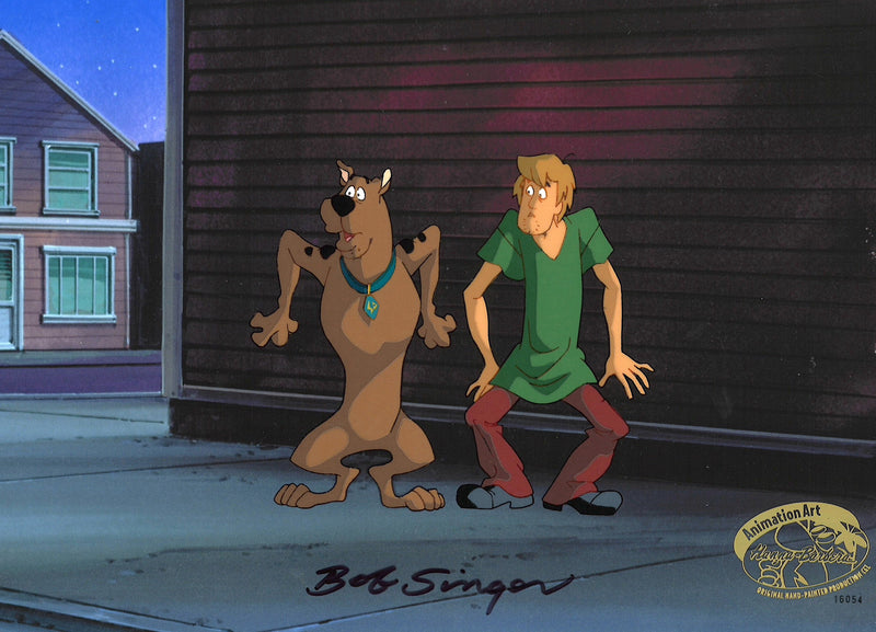 Scooby-Doo and the Witch's Ghost Original Production Cel with Matching Drawing Signed by Bob Singer: Scooby, Shaggy
