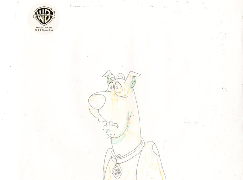 Scooby-Doo on Zombie Island Original Production Cel with Matching Drawings Signed by Bob Singer: Scooby, Shaggy