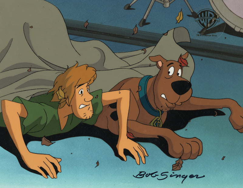 Scooby-Doo and the Witch's Ghost Original Production Cel Signed by Bob Singer: Scooby-Doo and Shaggy