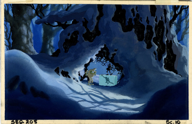 Thumbelina Original Concept Painting: Grundel, Berkeley Beetle, Prince Cornelius