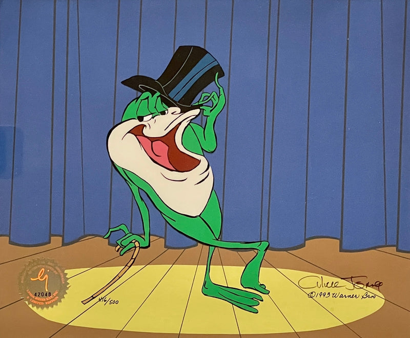 Looney Tunes Limited Edition Cel Signed by Chuck Jones: Michigan J. Frog
