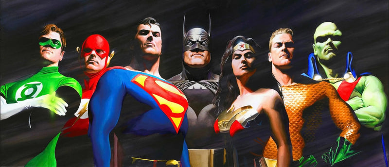 Original Seven by Alex Ross with Framing