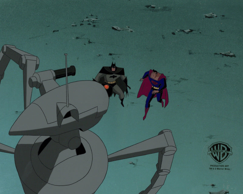 Superman the Animated Series Original Production Cel: Superman and Batman