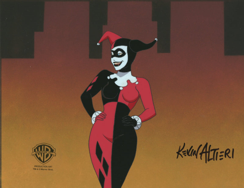 Batman The Animated Series Original Production Cel Signed By Kevin Altieri: Harley