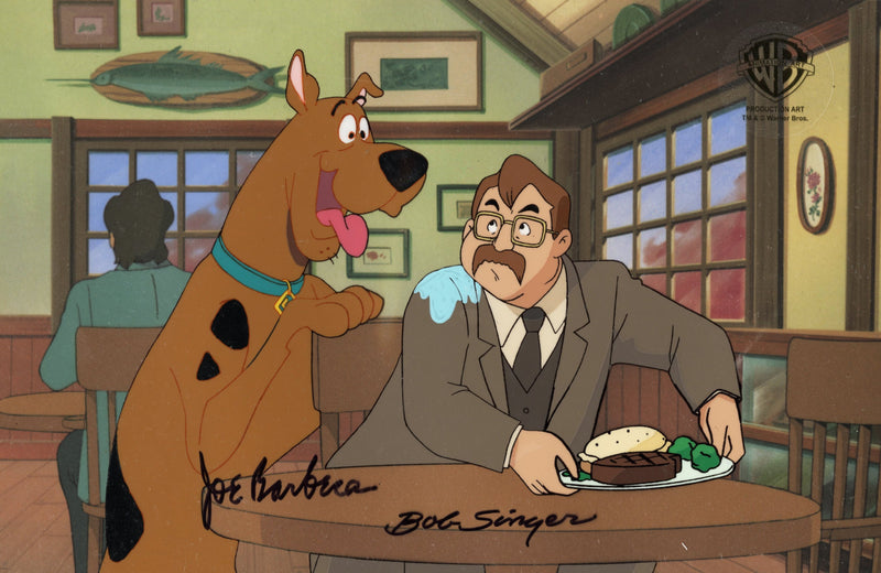 Scooby Doo and the Witch's Ghost Original Production Cel Signed by Bob Singer: Scooby