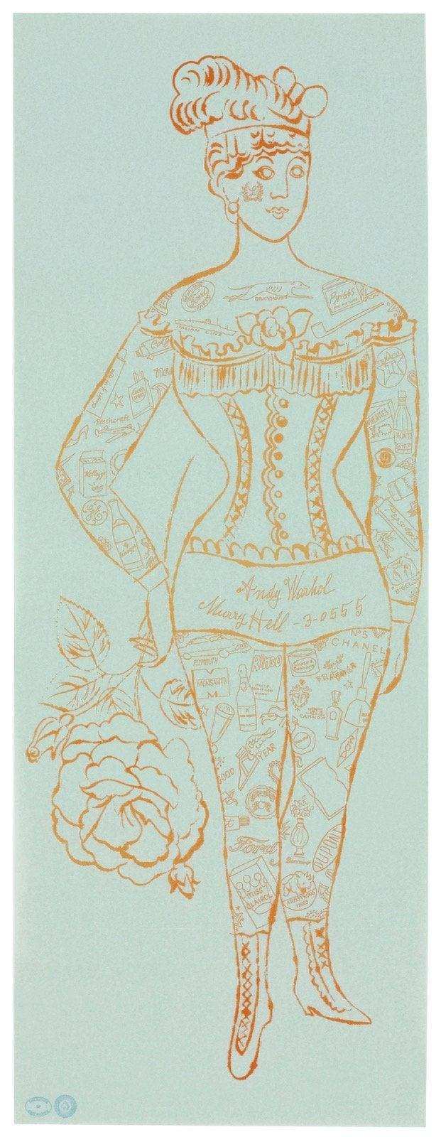 Andy Warhol (1928-1987) Tattooed Woman Holding Rose - Choice Fine Art