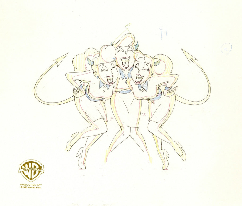 Animaniacs Original Production Drawing: Chorus Girls - Choice Fine Art