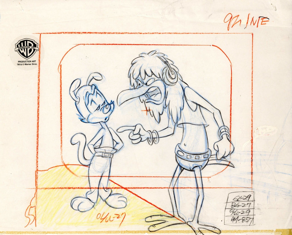 Animaniacs Original Production Drawing: Yakko and Howie Turn - Choice Fine Art