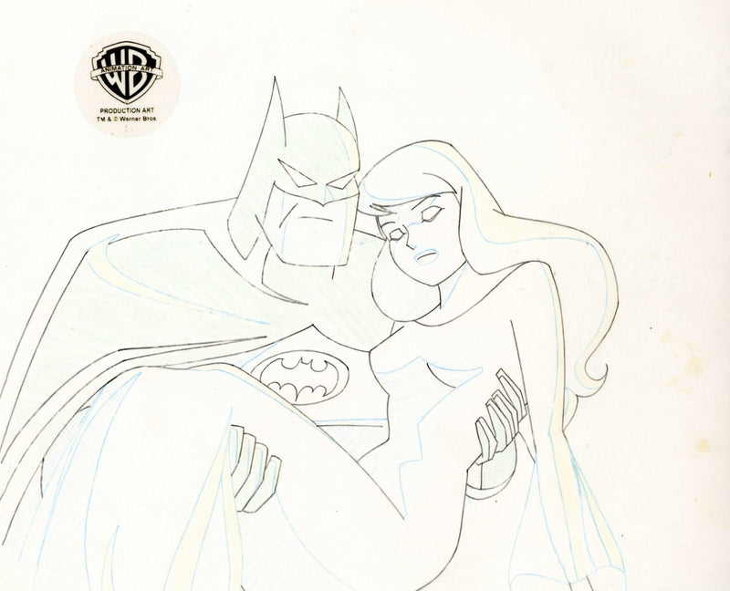 Batman And Mr.Freeze Subzero Original Production Drawing: Batman and Nora Fries - Choice Fine Art