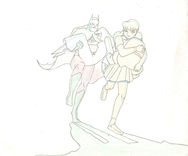 Batman And Mr.Freeze Subzero Original Production Key Setup With Matching Drawing: Batman And Barbara - Choice Fine Art