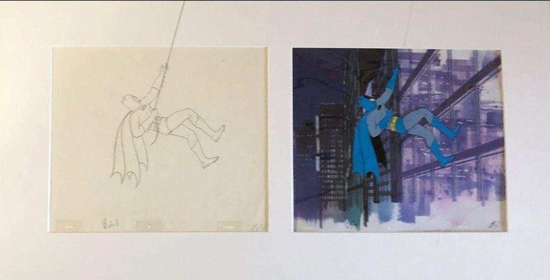 Batman Bat-Climb Original Production Cel And Drawing - Choice Fine Art