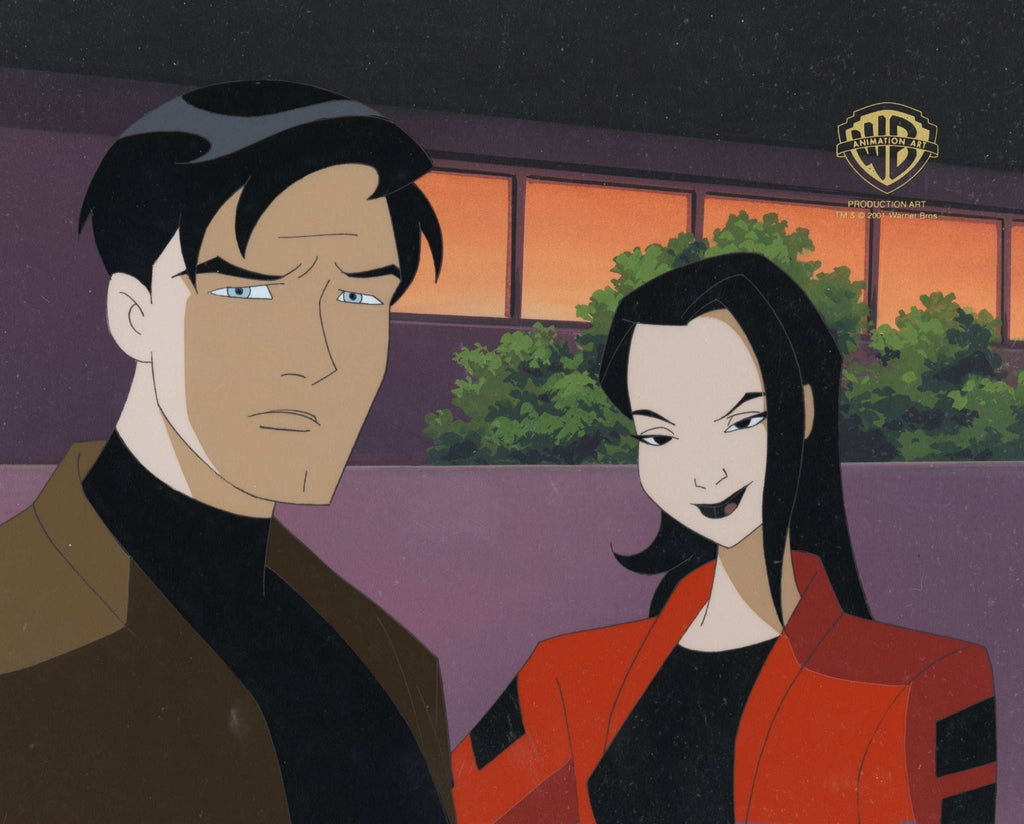 Batman Beyond Original Production Cel on Original Background: Terry McGinnis and Dana Tan - Choice Fine Art