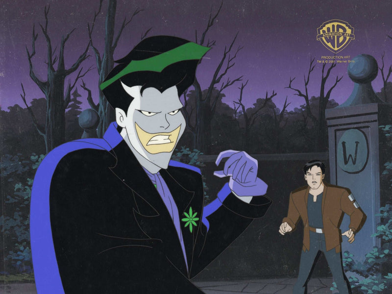 Batman Beyond Original Production Cel on Original Background: Terry McGinnis and Jokerz - Choice Fine Art