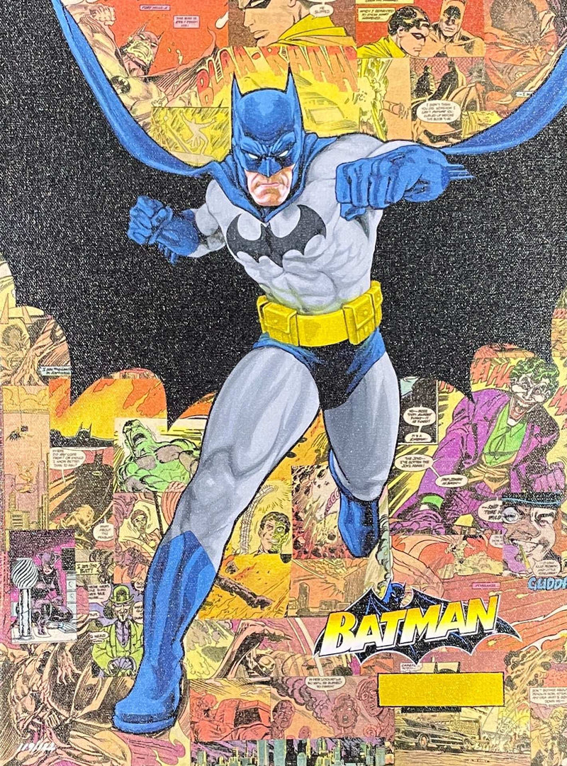 Batman Legacy Unique Mixed Media on Canvas by Randy Martinez - Choice Fine Art
