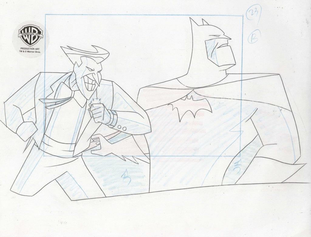 Batman Original Production Drawing: Batman and Joker - Choice Fine Art