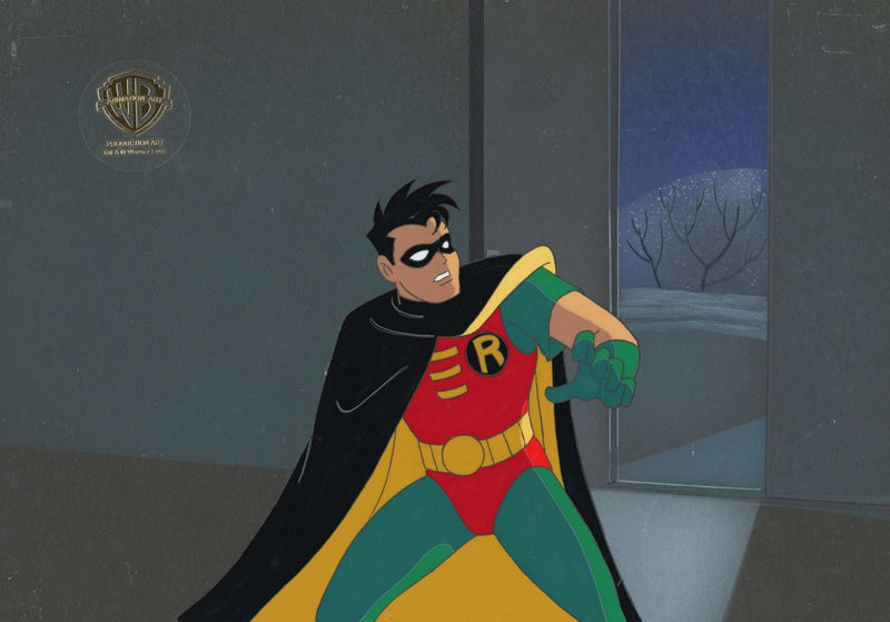 Batman The Animated Series Original Production Cel and Background: Robin - Choice Fine Art