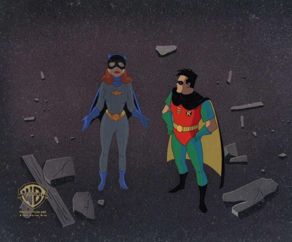 Batman The Animated Series Original Production Cel: Batgirl, Robin - Choice Fine Art