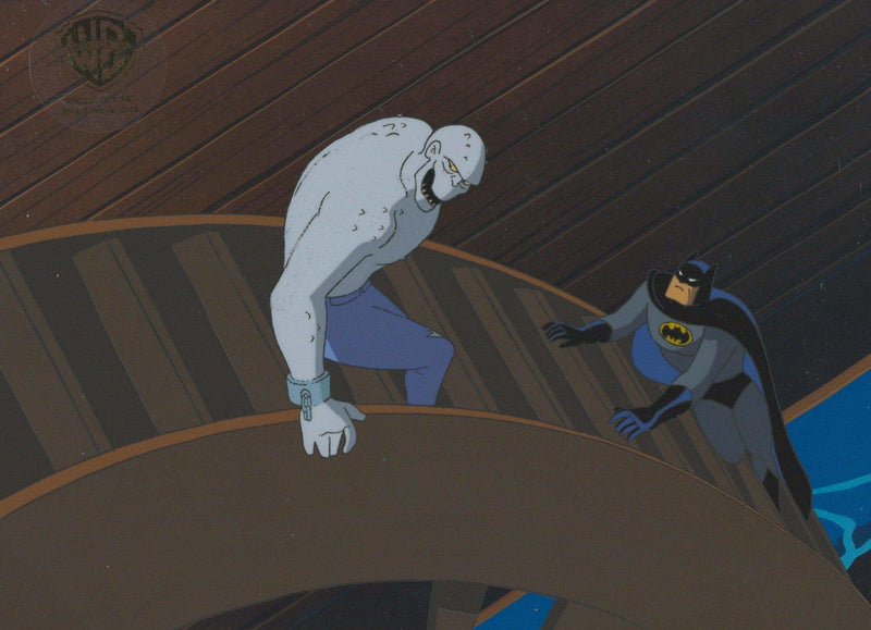 Batman The Animated Series Original Production Cel: Batman and Killer Croc - Choice Fine Art