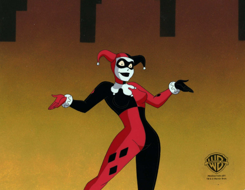 Batman The Animated Series Original Production Cel: Harley Quinn with Framing - Choice Fine Art