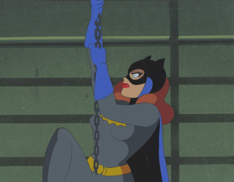 Batman The Animated Series Original Production Cel On Original Background: Batgirl - Choice Fine Art