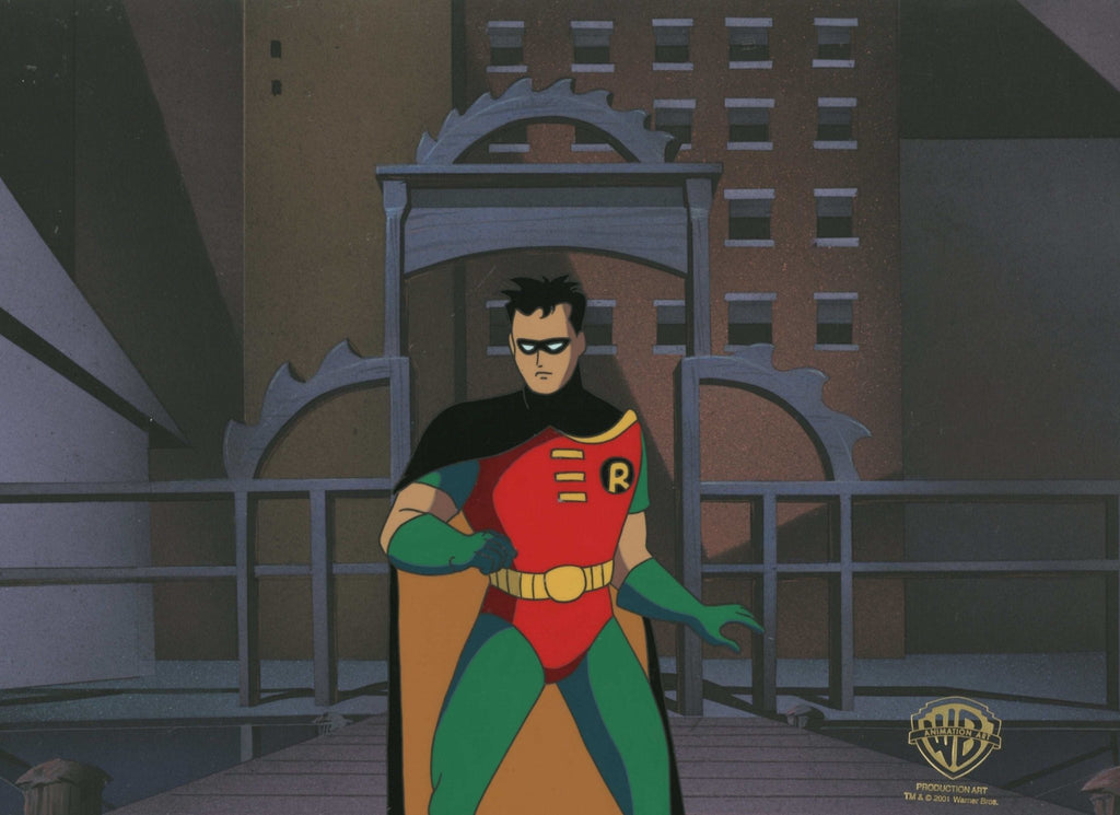 Batman The Animated Series Original Production Cel On Original Background: Robin - Choice Fine Art