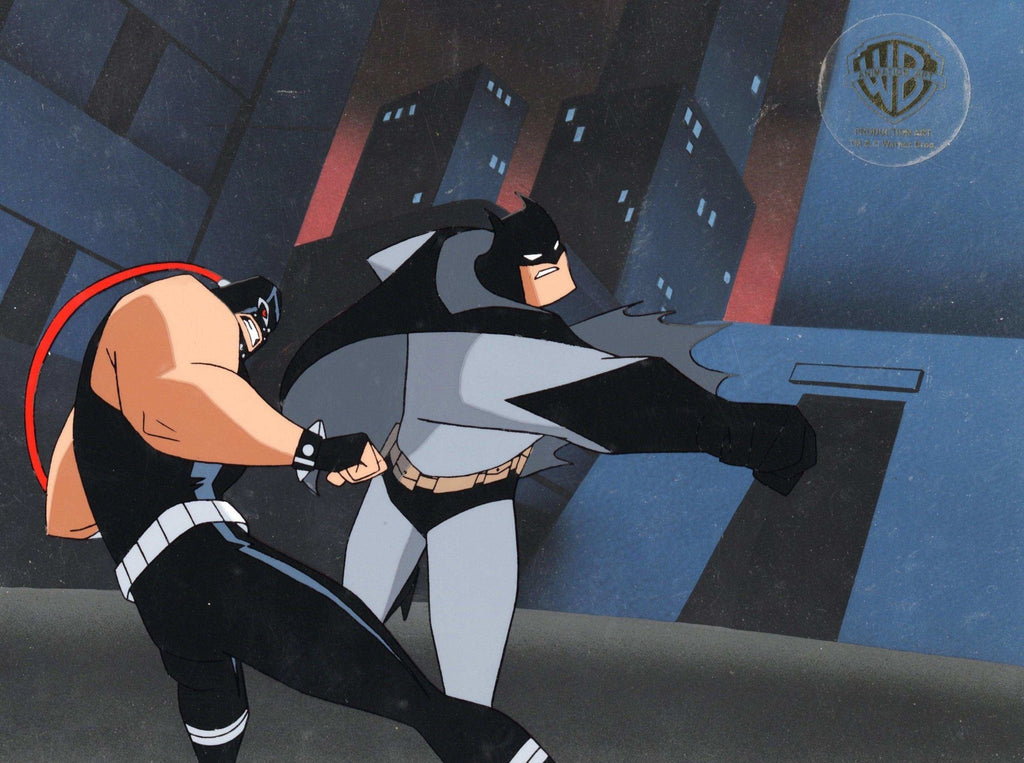 Batman The Animated Series Original Production Cel On Original Hand-Painted Production Background: Bane - Choice Fine Art