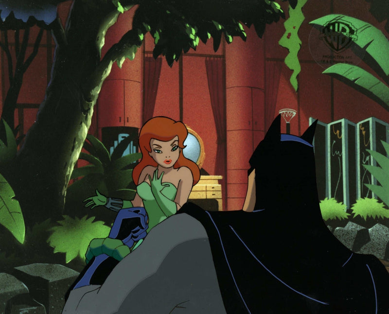 Batman The Animated Series Original Production Cel: Poison Ivy and Batman - Choice Fine Art