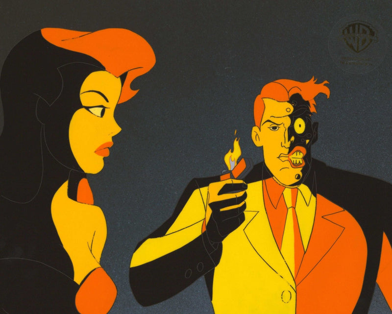 Batman The Animated Series Original Production Cel: Poison Ivy and Two-Face - Choice Fine Art