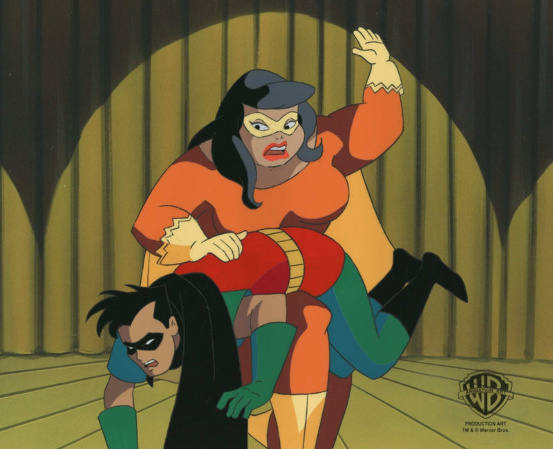 Batman The Animated Series Original Production Cel: Robin and Mighty Mom - Choice Fine Art