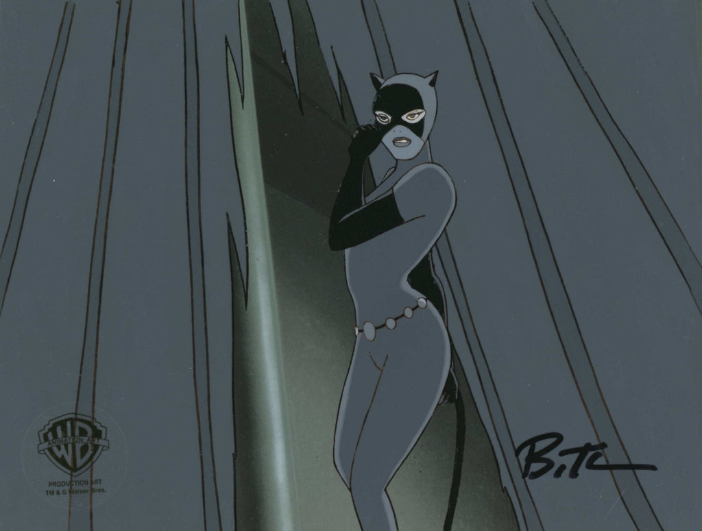 Batman The Animated Series Original Production Cel Signed by Bruce Timm: Catwoman - Choice Fine Art