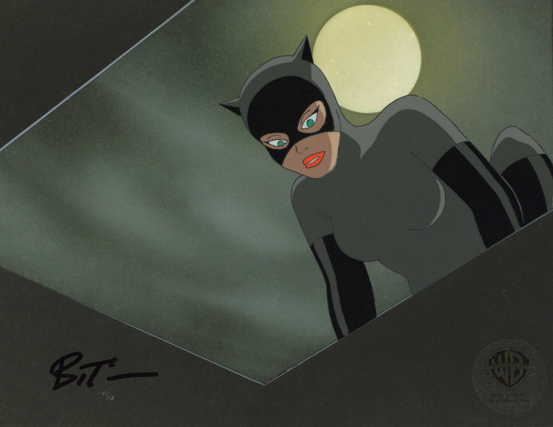 Batman The Animated Series Original Production Cel signed by Bruce Timm: Catwoman - Choice Fine Art