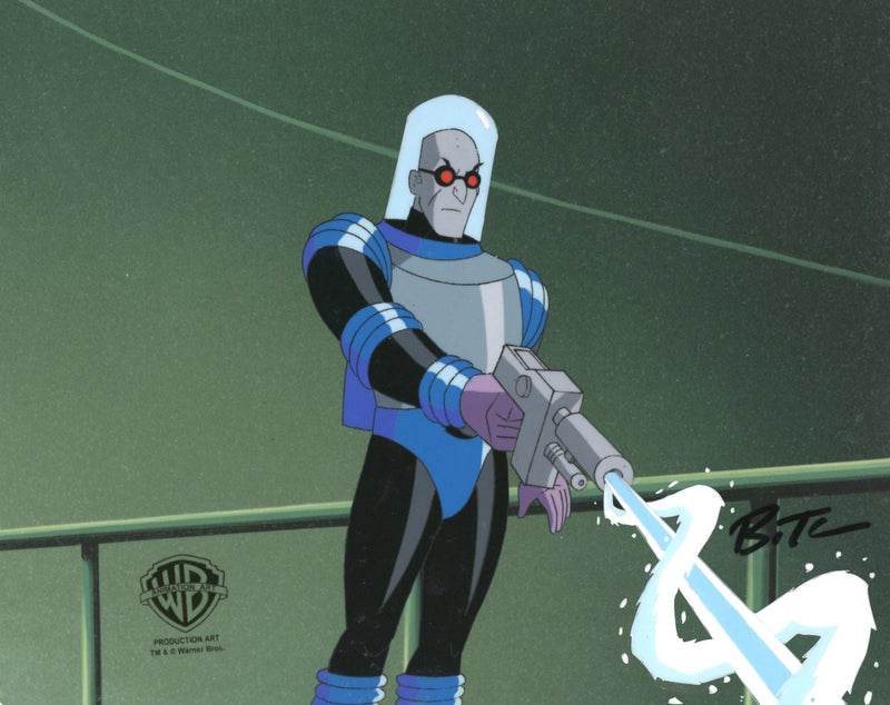 Batman The Animated Series Original Production Cel Signed by Bruce Timm: Mr. Freeze - Choice Fine Art