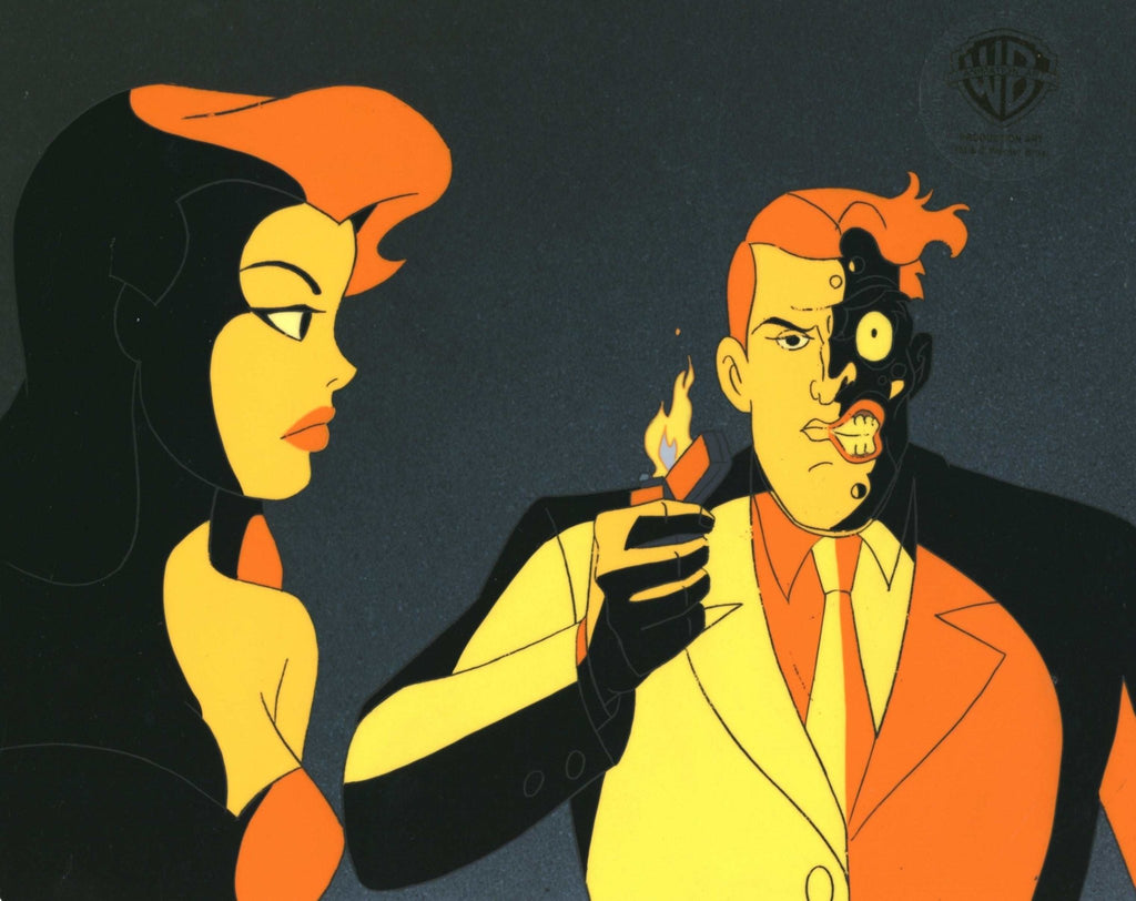 Batman The Animated Series Original Production Cel: Two-Face and Poison Ivy - Choice Fine Art