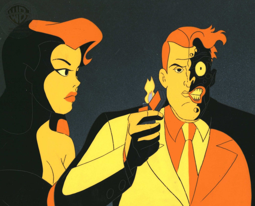 Batman The Animated Series Original Production Cel: Two-Face and Poison Ivy - Choice Fine Art