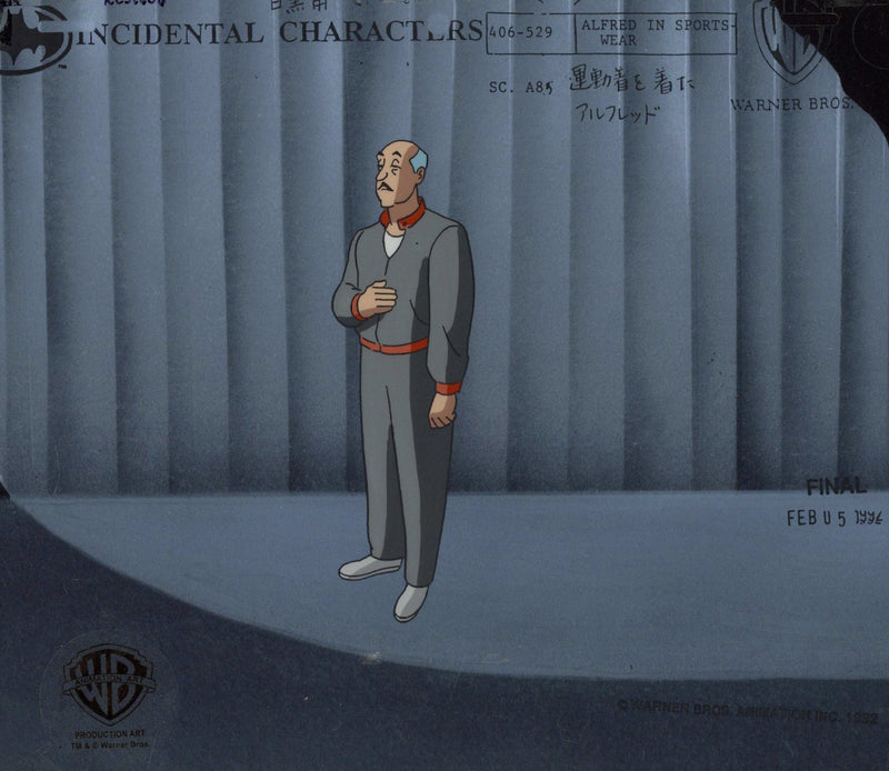 Batman the Animated Series Original Production Color Model Sheet Set: Alfred Pennyworth - Choice Fine Art