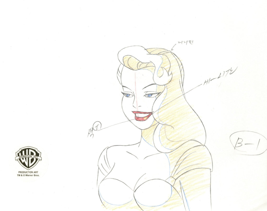 Batman The Animated Series Original Production Drawing: Barbara Gordon - Choice Fine Art