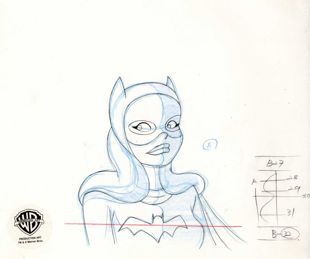 Batman the Animated Series Original Production Drawing: Batgirl - Choice Fine Art