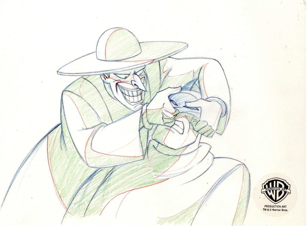 Batman The Animated Series Original Production Drawing: Batman and Joker - Choice Fine Art
