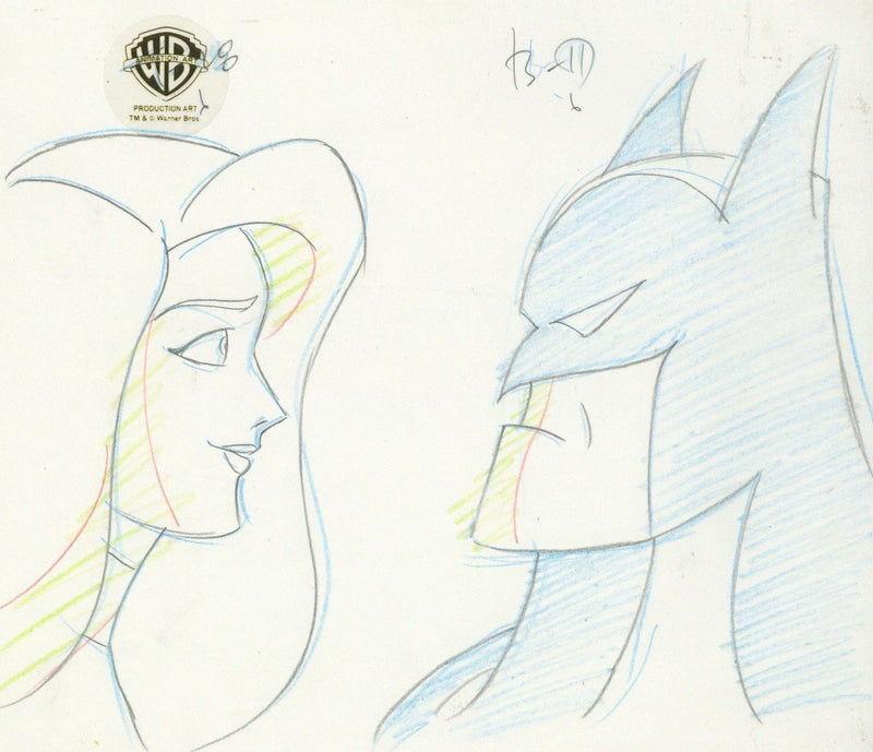 Batman The Animated Series Original Production Drawing: Batman and Talia - Choice Fine Art