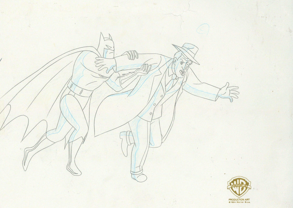 Batman The Animated Series Original Production Drawing: Batman and Two-Face - Choice Fine Art